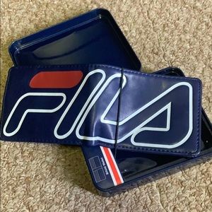 BRAND NEW *Rare FILA Brand Billfold Wallet Leather